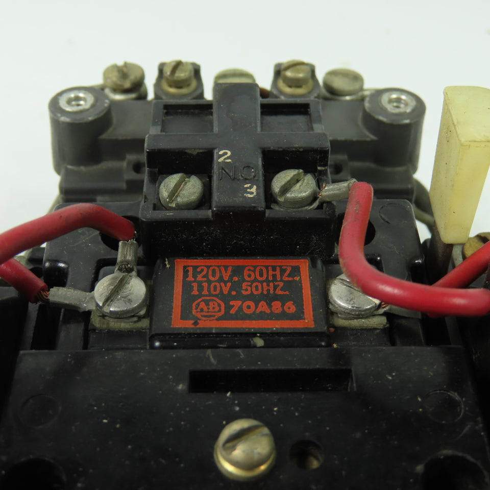 Allen Bradley 709-A0B103 Ser K Size 0 Motor Starter 5HP 120V Coil W/ 1401-N10