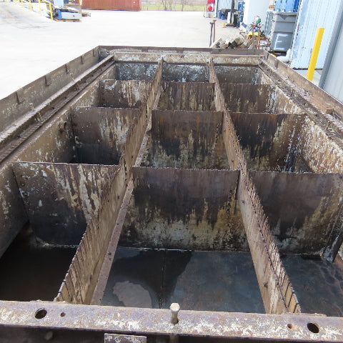 176x100x34" Steel Water Containment Storage Tank For Waterjet Plasma 2500 Gallon