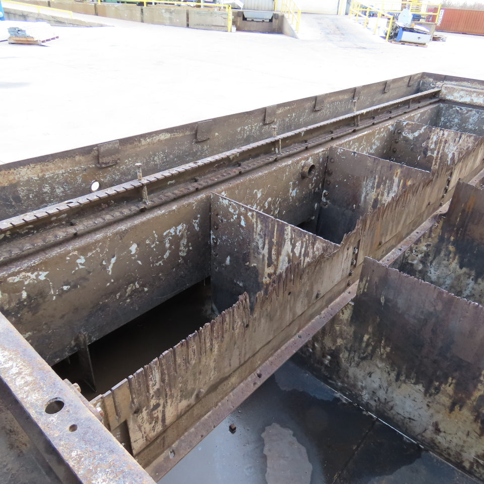 176x100x34" Steel Water Containment Storage Tank For Waterjet Plasma 2500 Gallon