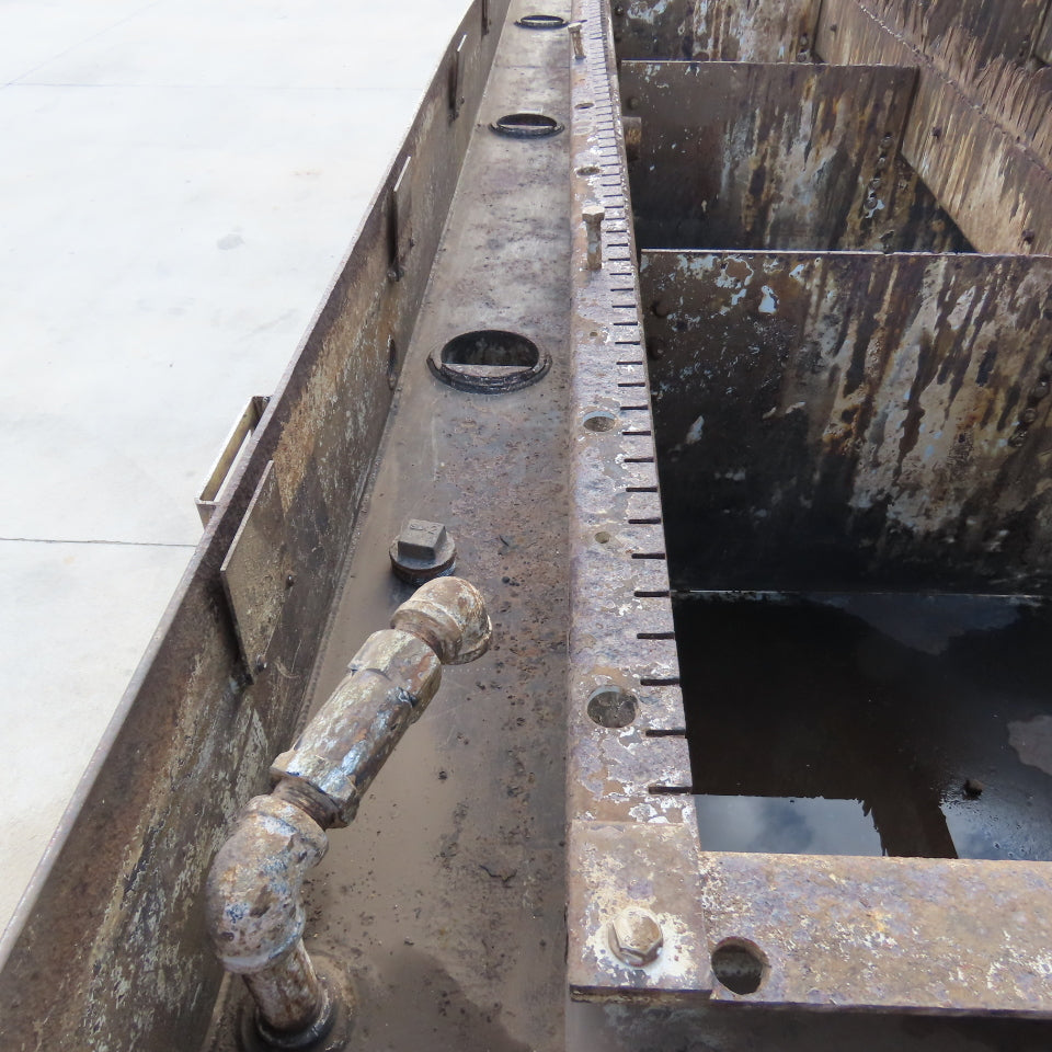 176x100x34" Steel Water Containment Storage Tank For Waterjet Plasma 2500 Gallon