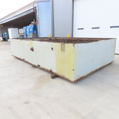 176x100x34" Steel Water Containment Storage Tank For Waterjet Plasma 2500 Gallon