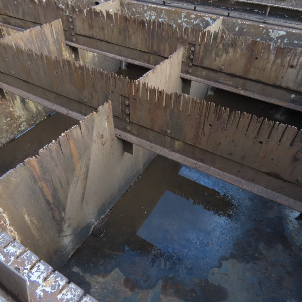 176x100x34" Steel Water Containment Storage Tank For Waterjet Plasma 2500 Gallon