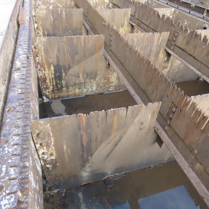 176x100x34" Steel Water Containment Storage Tank For Waterjet Plasma 2500 Gallon