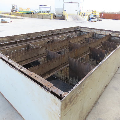 176x100x34" Steel Water Containment Storage Tank For Waterjet Plasma 2500 Gallon