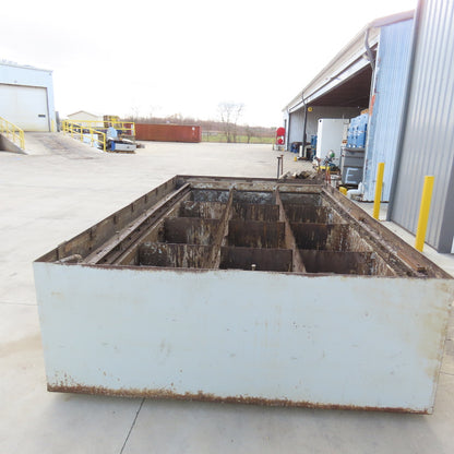 176x100x34" Steel Water Containment Storage Tank For Waterjet Plasma 2500 Gallon