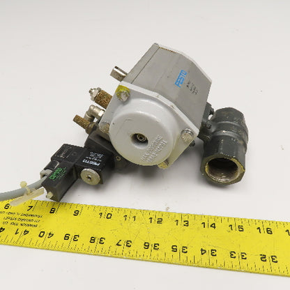 Festo QH-DR-1 B NVF3-MOH-5/2-K1/4-EX 1" NPT Pneumatic Valve Actuator 24VDC