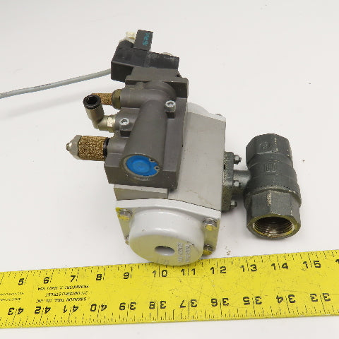 Festo QH-DR-1 B NVF3-MOH-5/2-K1/4-EX 1" NPT Pneumatic Valve Actuator 24VDC