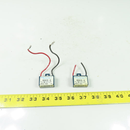 R-K Electronics RDS1D-6 Surge Suppressor Voltage Filter 200VDC Max Lot Of 2
