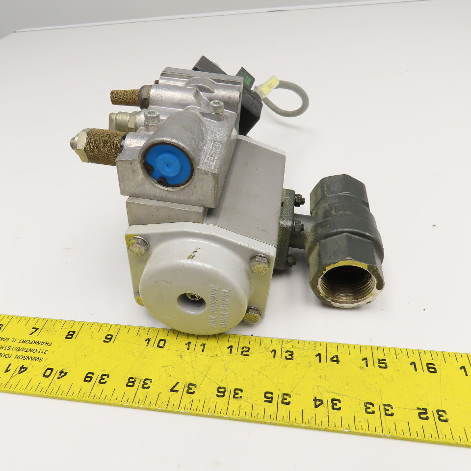 Festo QH-DR-1 B MFH-5-1/4 1" NPT Pneumatic Valve Actuator 24VDC