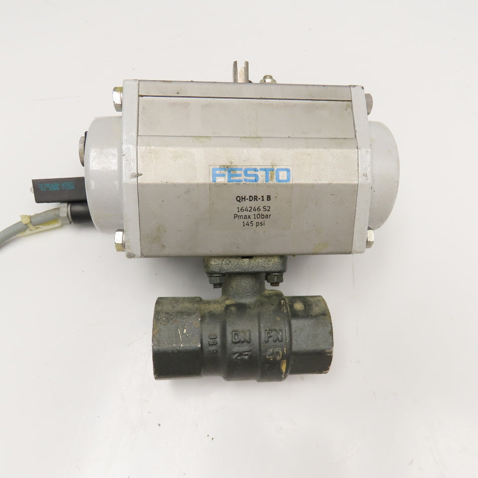 Festo QH-DR-1 B MFH-5-1/4 1" NPT Pneumatic Valve Actuator 24VDC