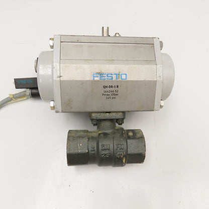 Festo QH-DR-1 B MFH-5-1/4 1" NPT Pneumatic Valve Actuator 24VDC