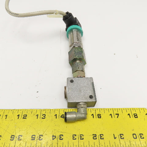 Gefran TK-E-3-E-N09U-M-V-XP507 Pressure Sensor Transducer 10-30V 1/4" NPT