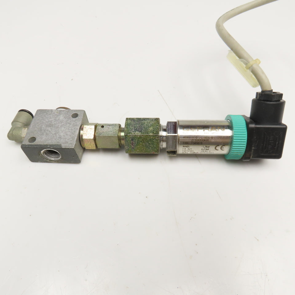 Gefran TK-E-3-E-N09U-M-V-XP507 Pressure Sensor Transducer 10-30V 1/4" NPT