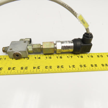 Fischer ME6136M87PH9M116 Pressure Transmitter 24VDC -1 - +9 Bar 1/4" NPT