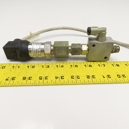 Fischer ME6136M87PH9M116 Pressure Transmitter 24VDC -1 - +9 Bar 1/4" NPT