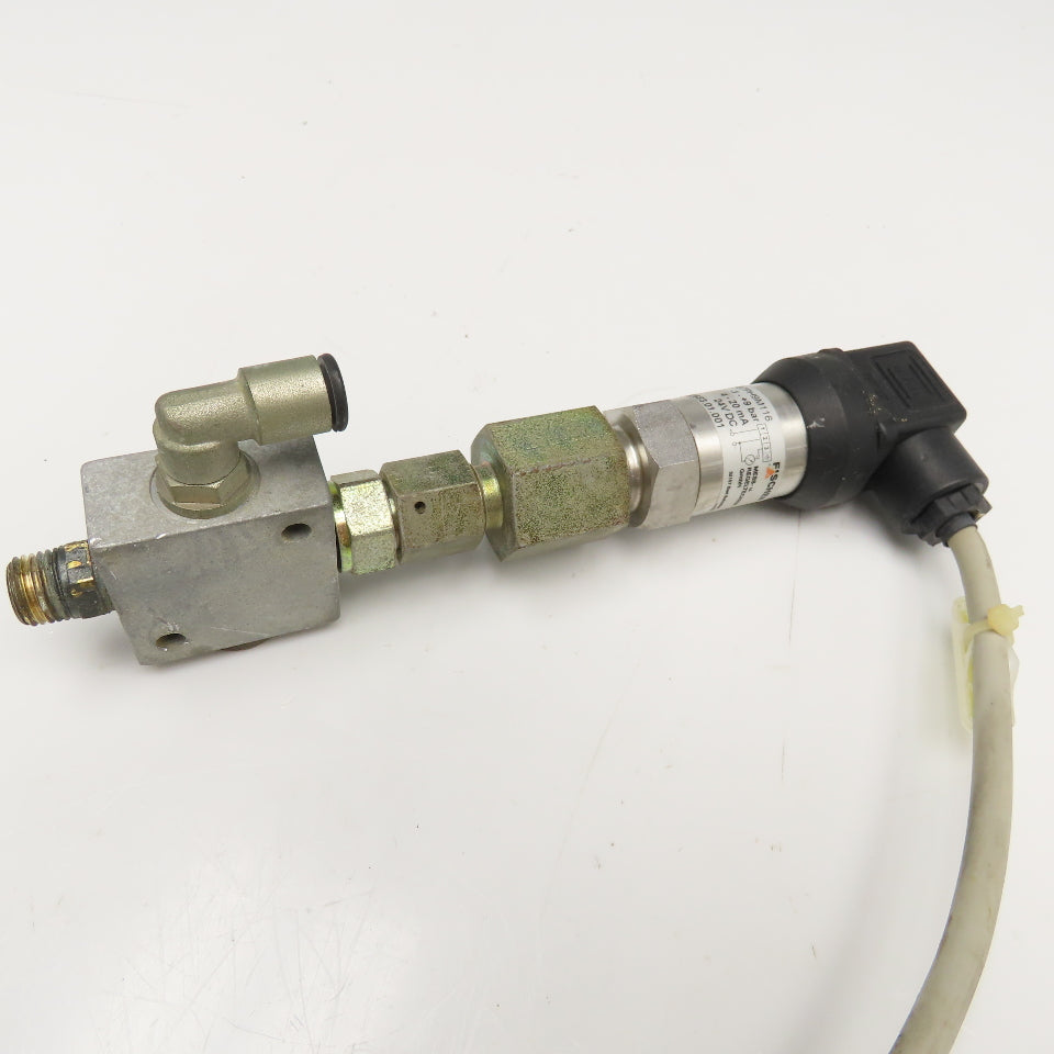 Fischer ME6136M87PH9M116 Pressure Transmitter 24VDC -1 - +9 Bar 1/4" NPT