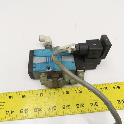 Rexroth 577 608 5/2 Position Single Solenoid Pneumatic Directional Valve 24 VDC