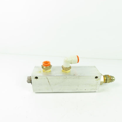 6-3/4"x 2" Aluminum Pneumatic Manifold Distribution Block 7-Port
