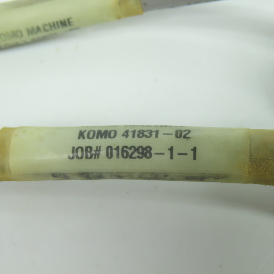 Komo Machine 41831-02 016298-1-1 Cordset Cable W/ MR-50NSB Plugs Lot Of 2