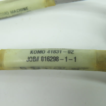 Komo Machine 41831-02 016298-1-1 Cordset Cable W/ MR-50NSB Plugs Lot Of 2
