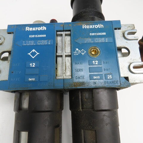 Rexroth 5351330200 LUB. C25i 1/2" NPT Compressed Air Filter Lubricator Regulator
