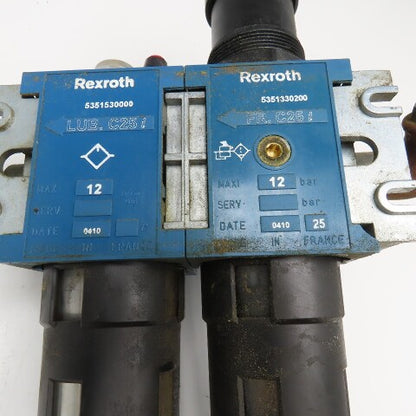 Rexroth 5351330200 LUB. C25i 1/2" NPT Compressed Air Filter Lubricator Regulator