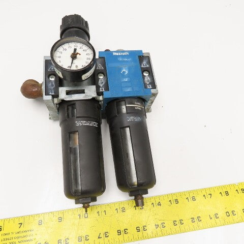 Rexroth 5351330200 LUB. C25i 1/2" NPT Compressed Air Filter Lubricator Regulator