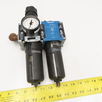 Rexroth 5351330200 LUB. C25i 1/2" NPT Compressed Air Filter Lubricator Regulator