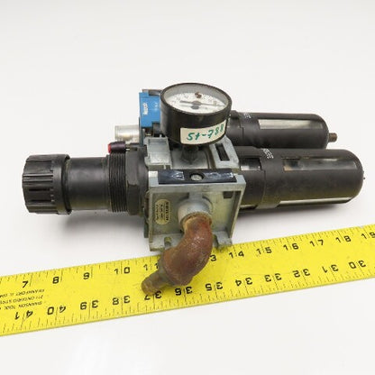 Rexroth 5351330200 LUB. C25i 1/2" NPT Compressed Air Filter Lubricator Regulator