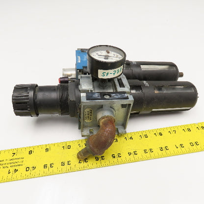 Rexroth 5351330200 LUB. C25i 1/2" NPT Compressed Air Filter Lubricator Regulator