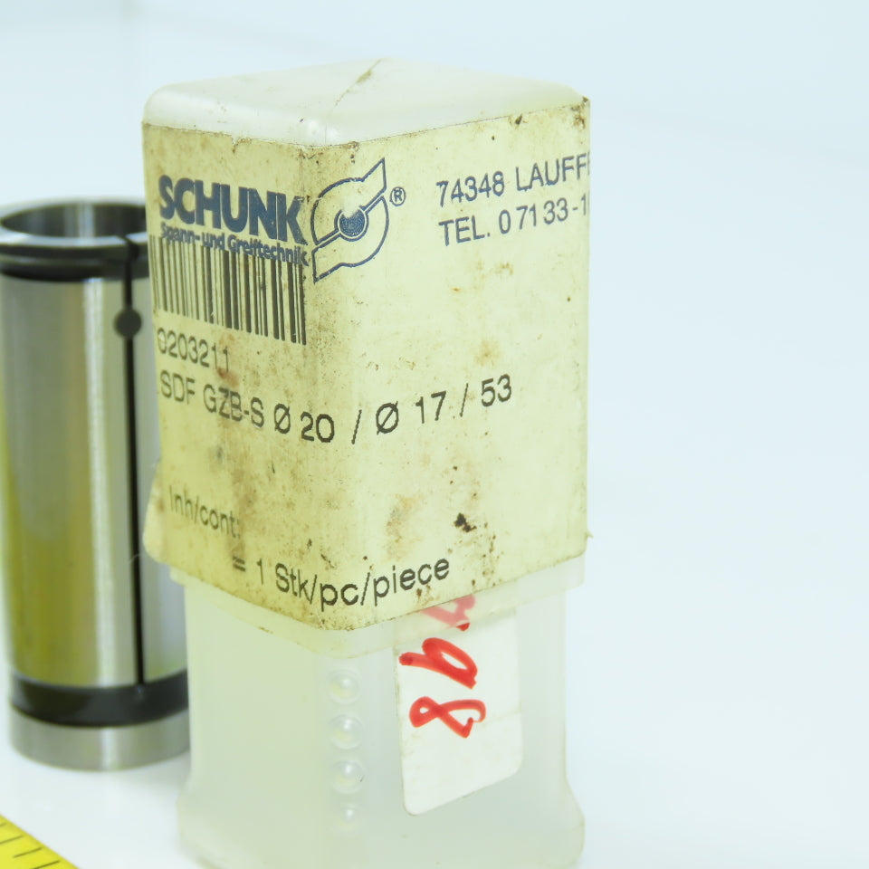Schunk 0203211 SDF GZB-S 0 20 / 0 17 / 53 Intermediate Sleeve 20-17mm