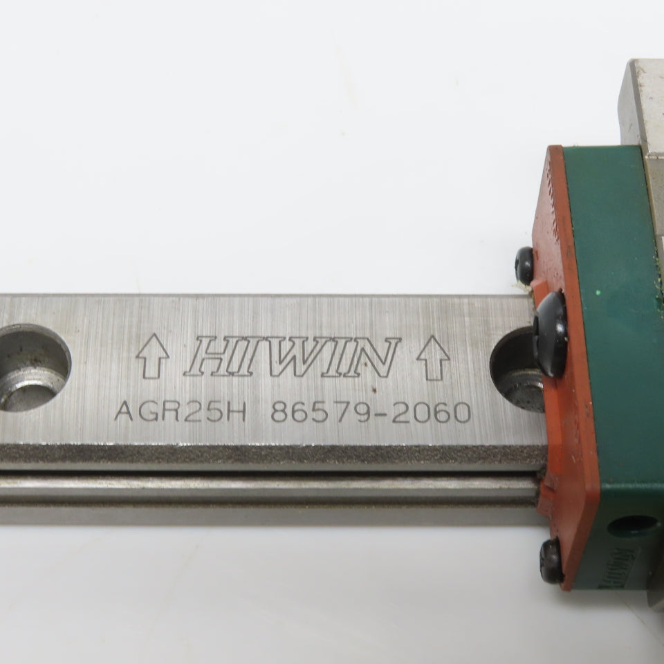 HIWIN ARG25H 8-11/16" OAL Linear Guide Rail W/AGW25CB Bearing Block
