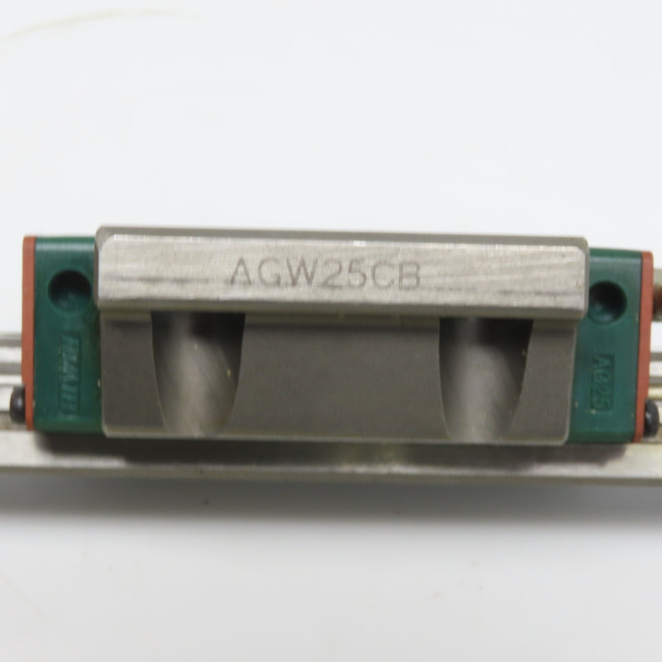 HIWIN ARG25H 8-11/16" OAL Linear Guide Rail W/AGW25CB Bearing Block