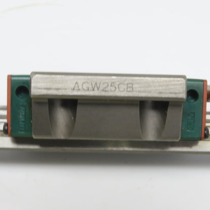 HIWIN ARG25H 8-11/16" OAL Linear Guide Rail W/AGW25CB Bearing Block