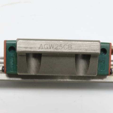 HIWIN ARG25H 8-11/16" OAL Linear Guide Rail W/AGW25CB Bearing Block