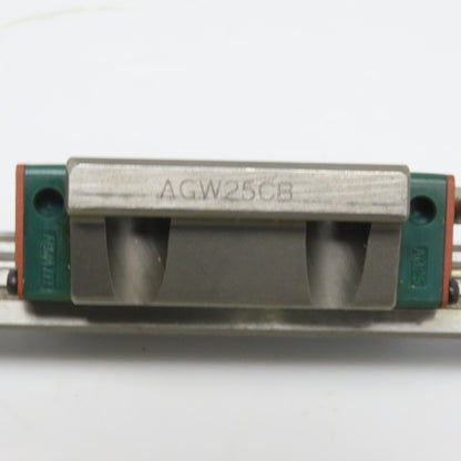 HIWIN ARG25H 8-11/16" OAL Linear Guide Rail W/AGW25CB Bearing Block