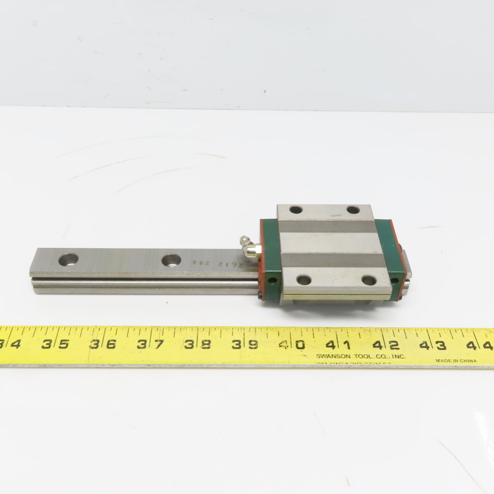 HIWIN ARG25H 8-11/16" OAL Linear Guide Rail W/AGW25CB Bearing Block