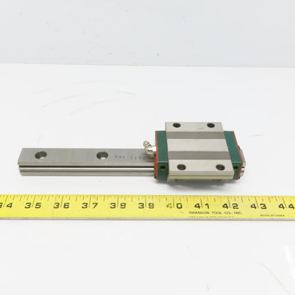 HIWIN ARG25H 8-11/16" OAL Linear Guide Rail W/AGW25CB Bearing Block