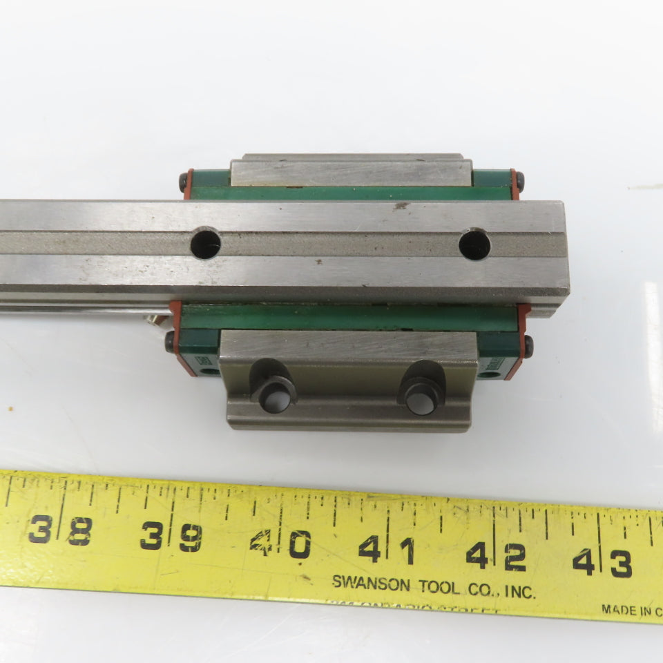 HIWIN ARG25H 8-11/16" OAL Linear Guide Rail W/AGW25CB Bearing Block