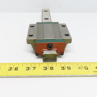 HIWIN ARG25H 8-11/16" OAL Linear Guide Rail W/AGW25CB Bearing Block