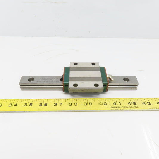 HIWIN ARG25H 8-11/16" OAL Linear Guide Rail W/AGW25CB Bearing Block