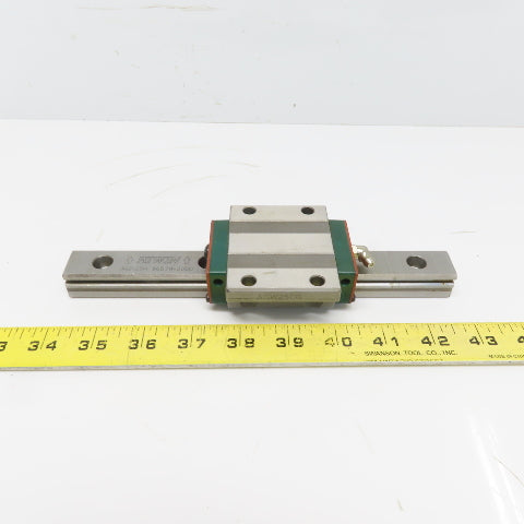 HIWIN ARG25H 8-11/16" OAL Linear Guide Rail W/AGW25CB Bearing Block