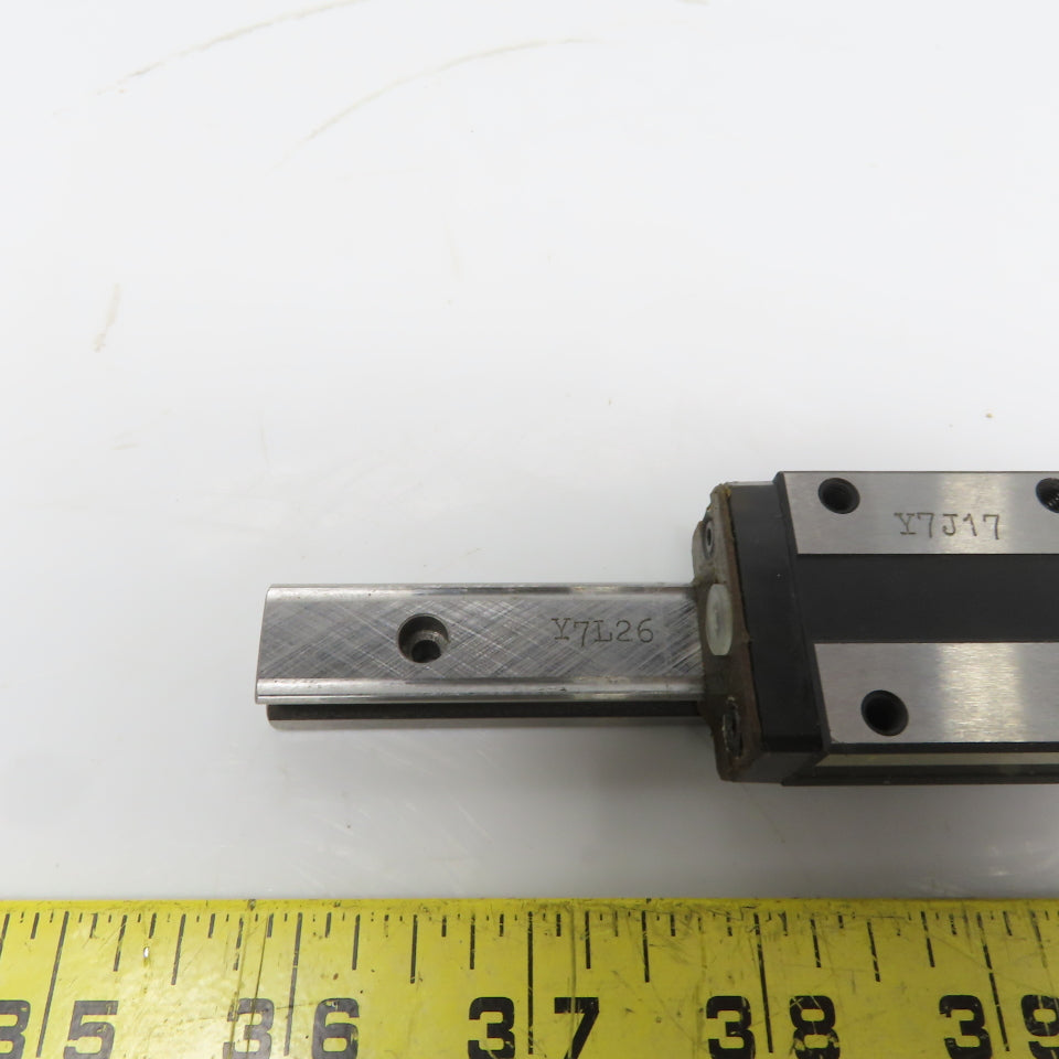 THK Y7J17/Y7L26 6-1/4" OAL Linear Guide Rail W/THKSR15 Bearing Block