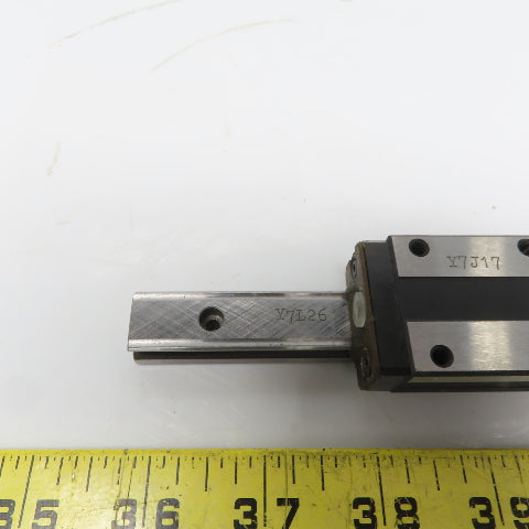 THK Y7J17/Y7L26 6-1/4" OAL Linear Guide Rail W/THKSR15 Bearing Block