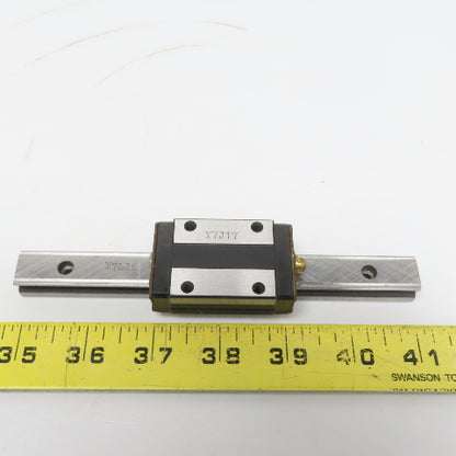 THK Y7J17/Y7L26 6-1/4" OAL Linear Guide Rail W/THKSR15 Bearing Block