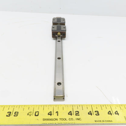 THK Y0B29 11-1/16" OAL Linear Guide Rail W/(2) THKSR15 Bearing Block