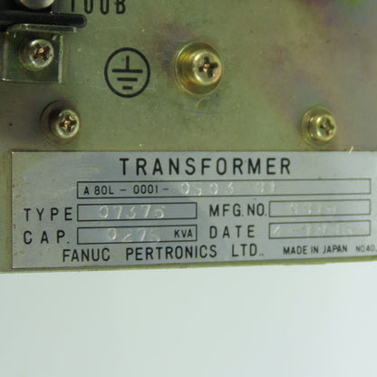 Fanuc A80L-0001-0503-01 0.275kVA Transformer Type 07376