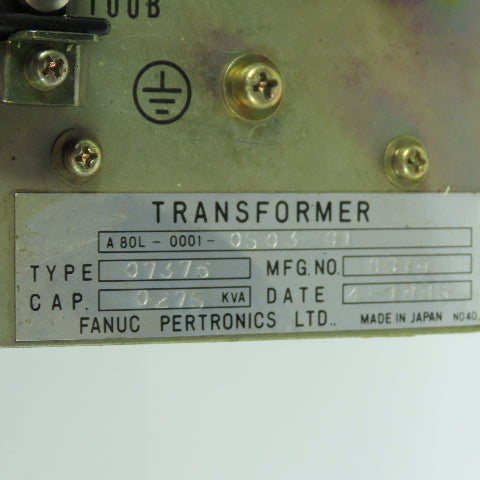 Fanuc A80L-0001-0503-01 0.275kVA Transformer Type 07376
