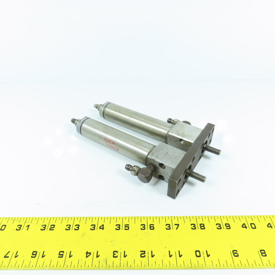 Bimba BF-093-D Double Acting Twin Air Cylinder Assembly 1-1/16" Bore 3" Stroke