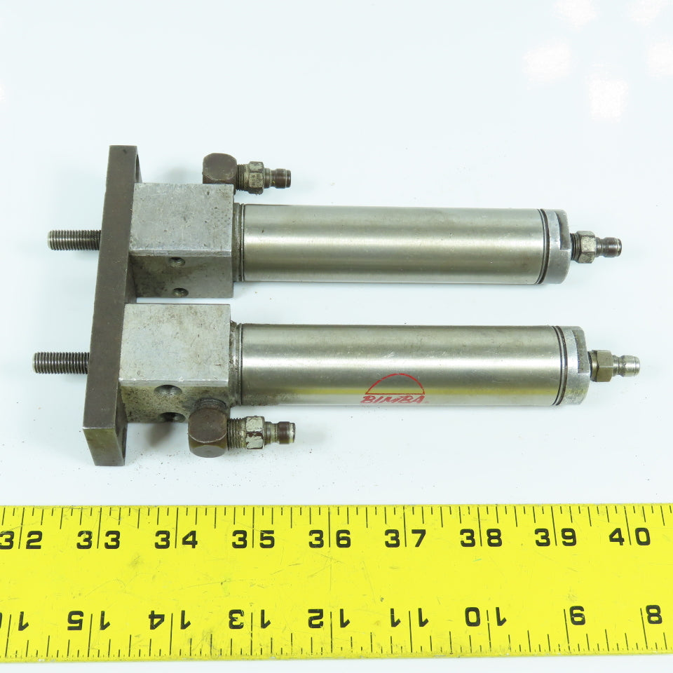 Bimba BF-093-D Double Acting Twin Air Cylinder Assembly 1-1/16" Bore 3" Stroke